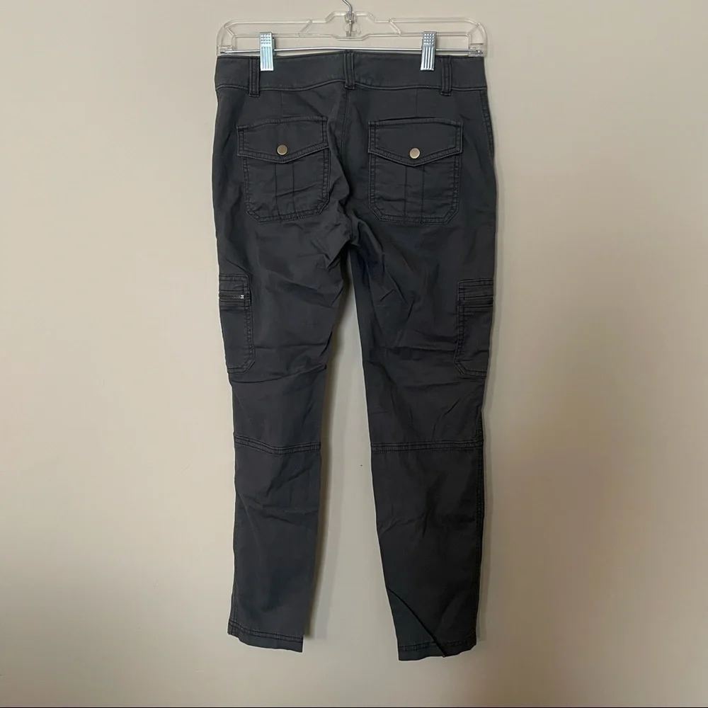 Athleta Grey Green Cotton Lightweight Cargo Pants Athletic Outdoors Horpcore